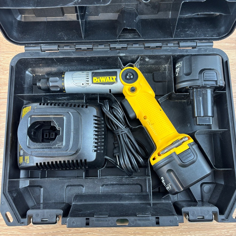 DeWalt DW920 7.2V Cordless Screwdriver Kit 2 Batteries Charger Case DW9118